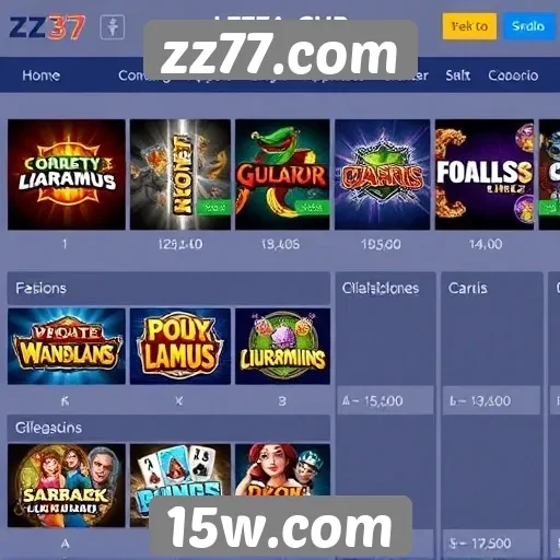 Comparação de jogos populares no zz77.com